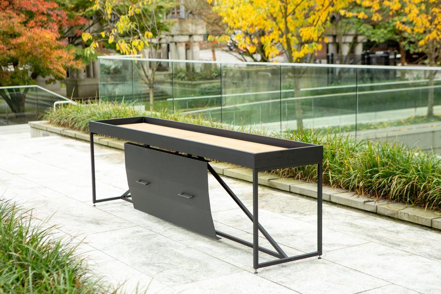 outdoor shuffleboard with lid